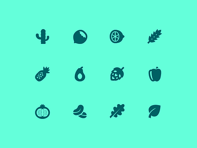 Material icons avocado cactus free freebie hazelnut hops icon icons leaf material plants set