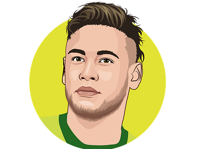 Neymar jr vector drawing brazil fifaworldcup football neymar worldcup