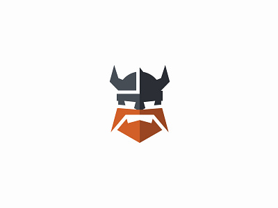 Viking Logo angry beard branding helmet knight logo logo design logo designer logodesign mark minimalist red beard striking strong viking viking brand viking logo viking logo for sale viking symbol warrior