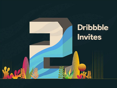 2 Invites 2 invites dribbble invite flora invites