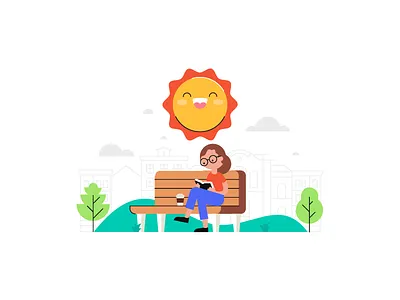 Have A Nice Day book city day illustration nice nooklyn park sun