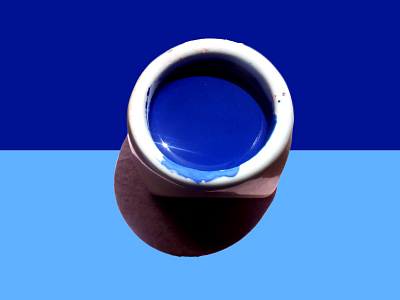 Ultramarine Blue Bucket chromatic colorant colours craft form pigment