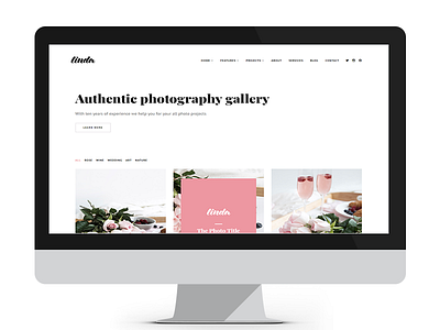 Linda agency bootstrap clean creative css minimalist personal personal blog photography portfolio responsive retina