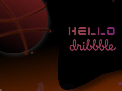 Hello Dribbble hello illustrator