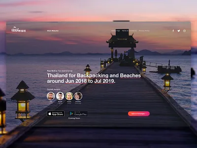 Share Page app app design colour ios progress purple sketch travel trip ui ui design water