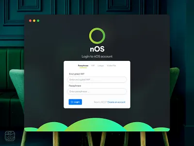 nOS. app design fold login mac minimal presentation ui uidesign ux webdesign