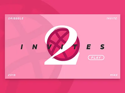 Invites Dribbble x2 dribbble invites