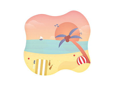 Summer vibes beach chill clouds ocean sand sea summer sun sunset vibes vibrant water