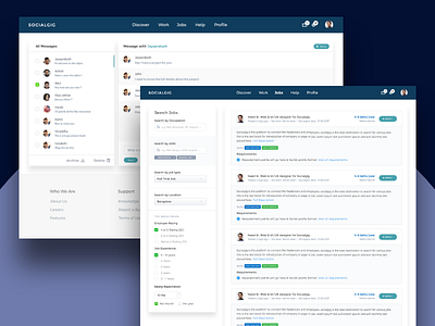 Job posting & searching ui ux uxui web design web ui web uxui