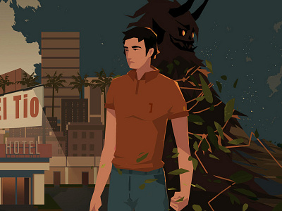 Game illustrations devil game illustration indie mafia
