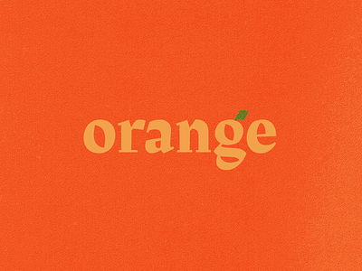 BSDS Challenge No. 3: Orange + Rakkas bsds challenge clean leaf minimal orange oranges texture type typography