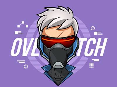 Overwatch - Soldier 76 digital art fanart gaming illustration illustrator overwatch soldier 76 vector