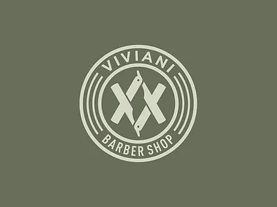 Logo / Viviani Barber Shop barber shop blade branding coiffeur hairdresser hairdressing hairstylist logo design modern sign stationery tatoo