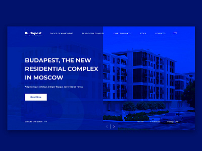 Home Screen Residential Complex app beautiful design home preview residential complex social ui ux web website