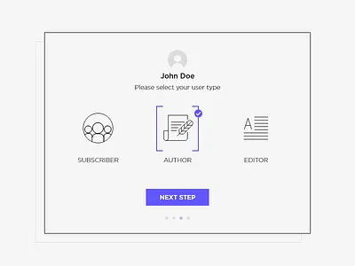 Daily UI #064 dailyui select user type ui uiux