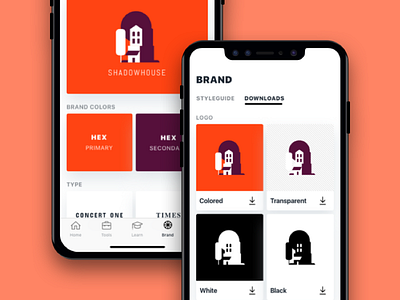 Branding Toolbox Mobile Concept app brand color download flat font icon ios iphone learn logo