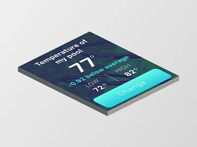 Pool Temperature Apple Watch App