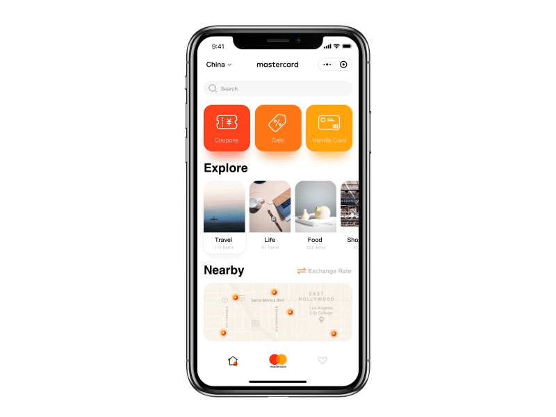 MasterCard WeChat small program animation app clean exchange gif mastercard moblie motion ui ux wechat