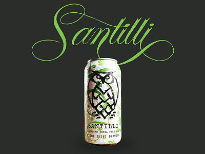 Night Shift Santilli - Brew Letters brew letters craft beer lettering