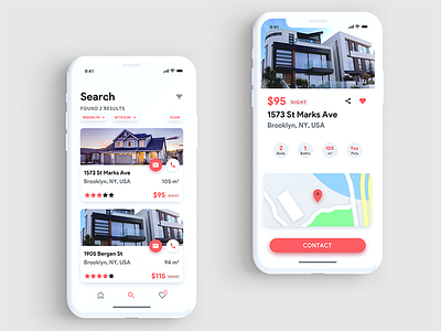 House Rental Design Concept challenge hektortor house rental ios rental rental app ui user interface ux