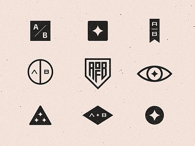 Mark Exploration branding grunge logo mark symbol texture vector