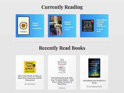 What I'm Reading books goodreads ui