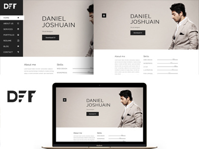 Personal CV/Resume Free clean cv download free personal portfolio resume simple ui ux vcard web