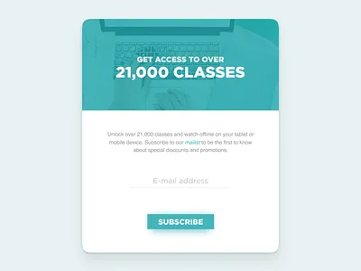 DailyUI #026 Subscribe dailyui hint subscribe