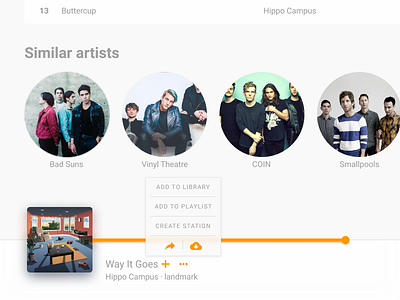 DailyUI #027 Dropdown dailyui dropdown google play music