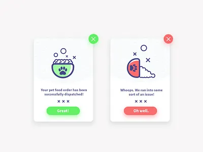 Flash Message Success/Error daily dailyui design error experience flash message success ui uiux user web