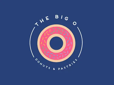 The Big O Logo big o brand donut doughnut identity illustration logo typography