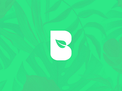 B b be leaf leaves logo natural nature tree typography wordmark