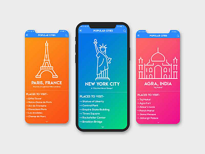 Travel App UI Design animation dailyuichallenge day21 portfolio thebestisyettocome ui uianimation userinterface ux webdesign