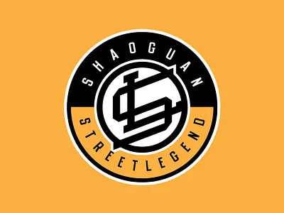 Street legend logo basketball court streetball