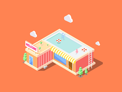 2.5D 2.5d axonometric illustrations