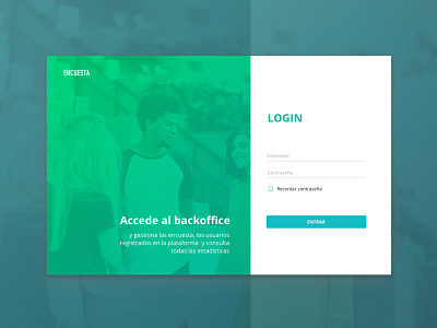 Login ui ux website