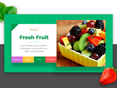 Fresh Fruit app beautiful design fresh fruit home preview social ui ux web website