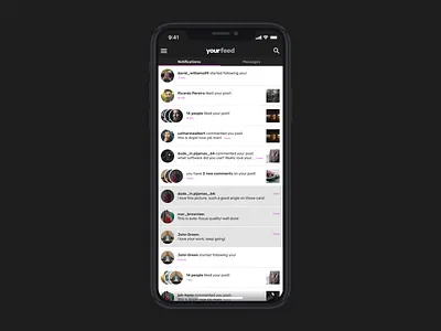 Day 12 - Notifications app challenge feed notifications ui ux