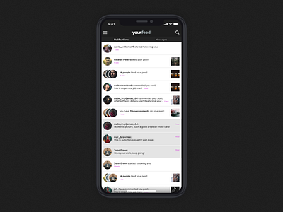 Day 12 - Notifications app challenge feed notifications ui ux