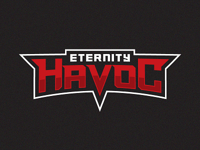 Eternity Havoc bold branding design dota 2 esport gaming logotype sport team typography