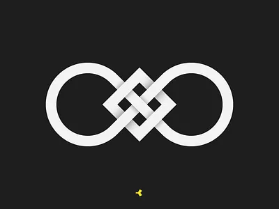 Catch the Infinity #1 | Symbol Concept black cage circle geometric infinity interweaving lines logo mark sign square symbol