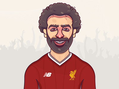 Mohamed Salah art draw drawing football illustration salah vector