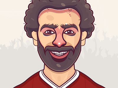 Mo Salah art draw drawing football illustration salah vector