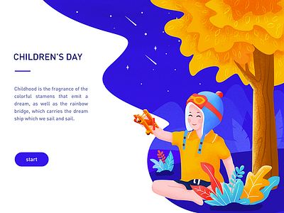 Children's Day childrens color day illustration ui