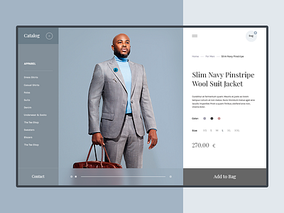 Fashion Online Store concept dope dribbble fashion photo ui ux web webdesign