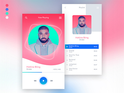 Interface for Music App interface ios music player playlist ui ux