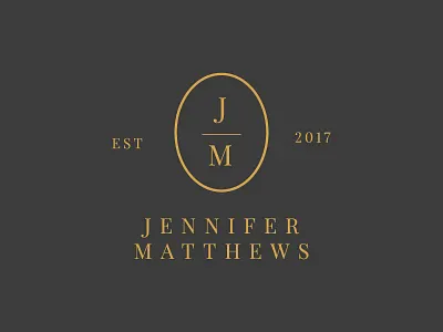 Logo a day | Jennifer Matthews brand design branding logo logo design photography logo