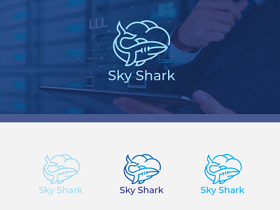 Sky Shark logo design logo