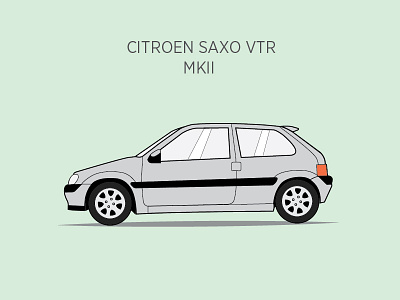 My motors - Saxo VTR my motors saxo saxo vtr vechicle vector vector car vector design vector motor