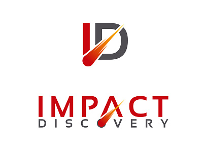 Id Logo analytical black icon it logo minimal red